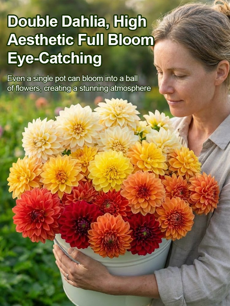 【Base Direct Sales】Four Seasons Blooming Double Dahlia Bulbs