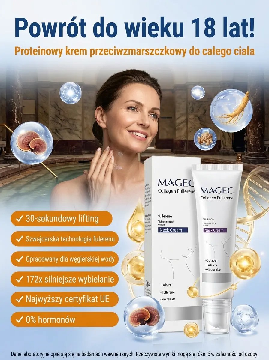 Krem do naprawy zmarszczek na całe ciało "Powrót do 18 lat"