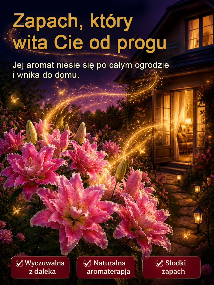 Cebulki lilii plamistej o intensywnym zapachu do eleganckiego ogrodu