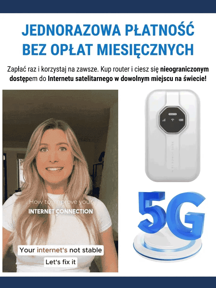 Przenośny WiFi z globalnym zasięgiem, dożywotnio za darmo