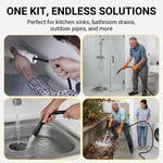 💧 Trójwarstwowy wąż odporny na pękanie – PVC i stal nierdzewna. Uniwersalne złącze, łatwy montaż. Idealny do intensywnego sprzątania! 🚿🔧