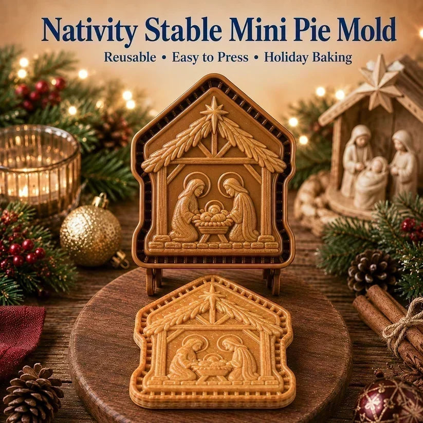 ✝️ Mini zestaw foremek do ciastek świątecznych z motywami wiary i Narodzenia Pańskiego | Wielokrotnego użytku foremki do tradycyjnego pieczenia świątecznego 🥧✨