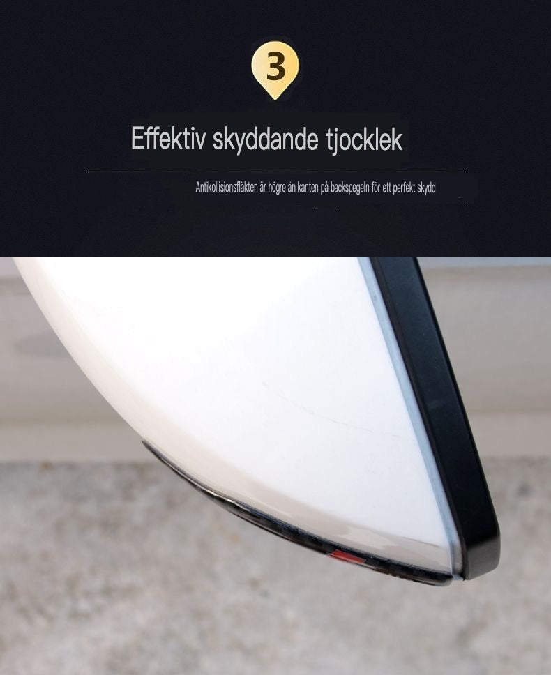 Naklejka na lusterko z włókna węglowego z ochroną przed uderzeniami i logo