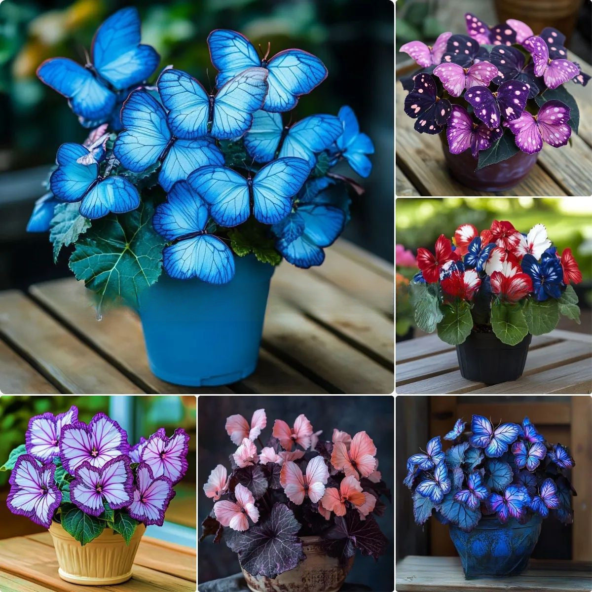 💥 Nowe begonie 🦋 Nasiona begonii motylkowej 🌱 Bonsai, jakiego jeszcze nie widziałeś