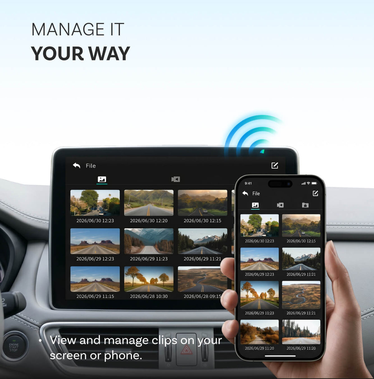 OttoSafe Cam 3 w 1: podwójna kamera samochodowa i bezprzewodowy adapter CarPlay