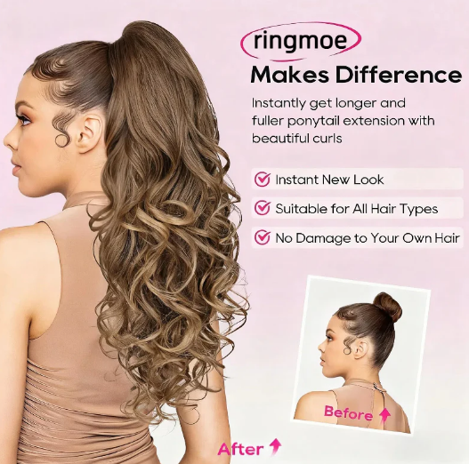 🔥 Promocja ograniczona czasowo – 50% zniżki 👩💕 Przedłużanie włosów w kucyk metodą clip-in 🙋‍♀️