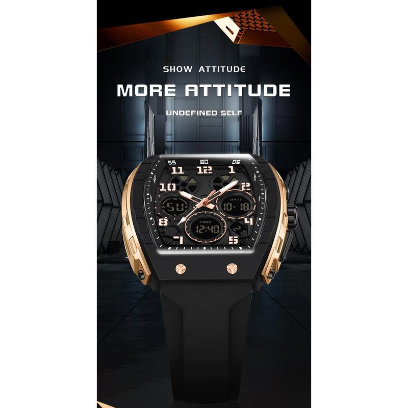 ⌚Męski sportowy zegarek cyfrowy z podświetleniem i funkcją automatycznego datownika✨