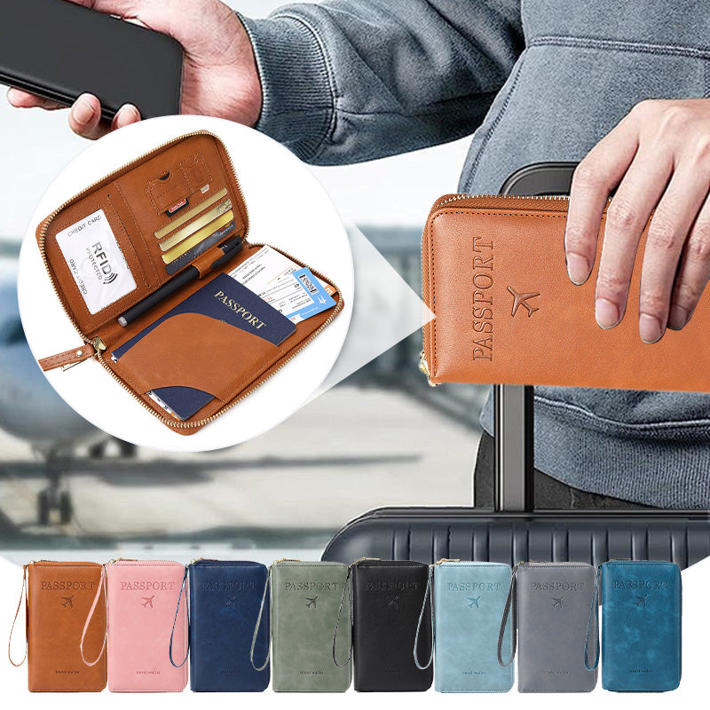 🧳2025 Turystyka Must✈️Wielofunkcyjny portfel paszportowy RFID