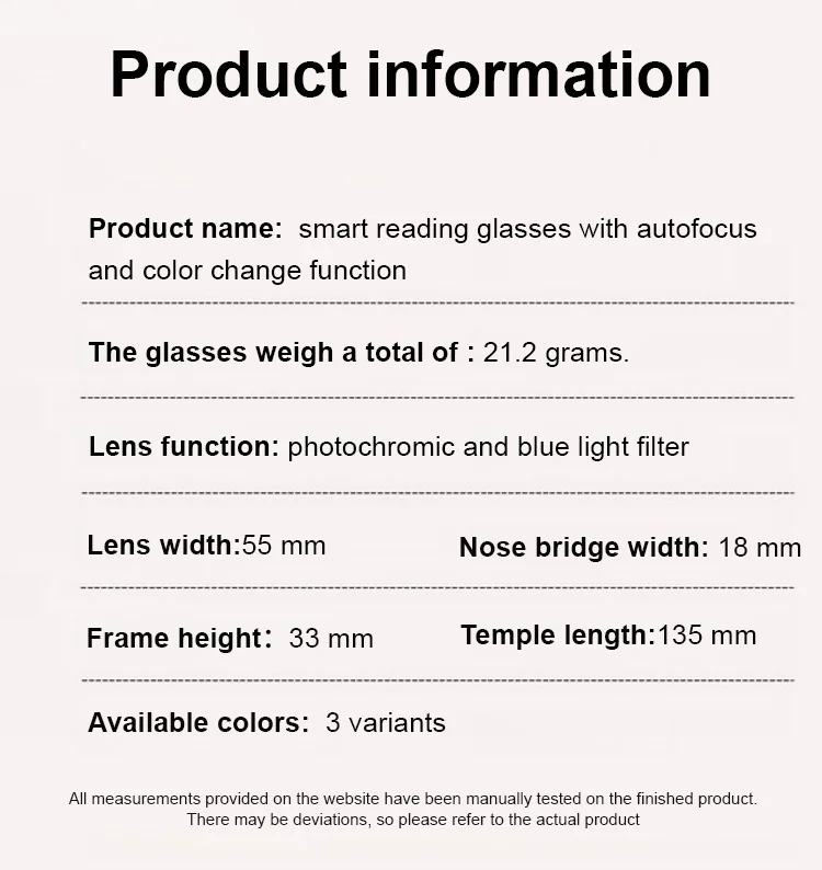 [Współtworzone przez projektantów] Okulary do czytania Gypsophila Smart Zoom i zmieniające kolor