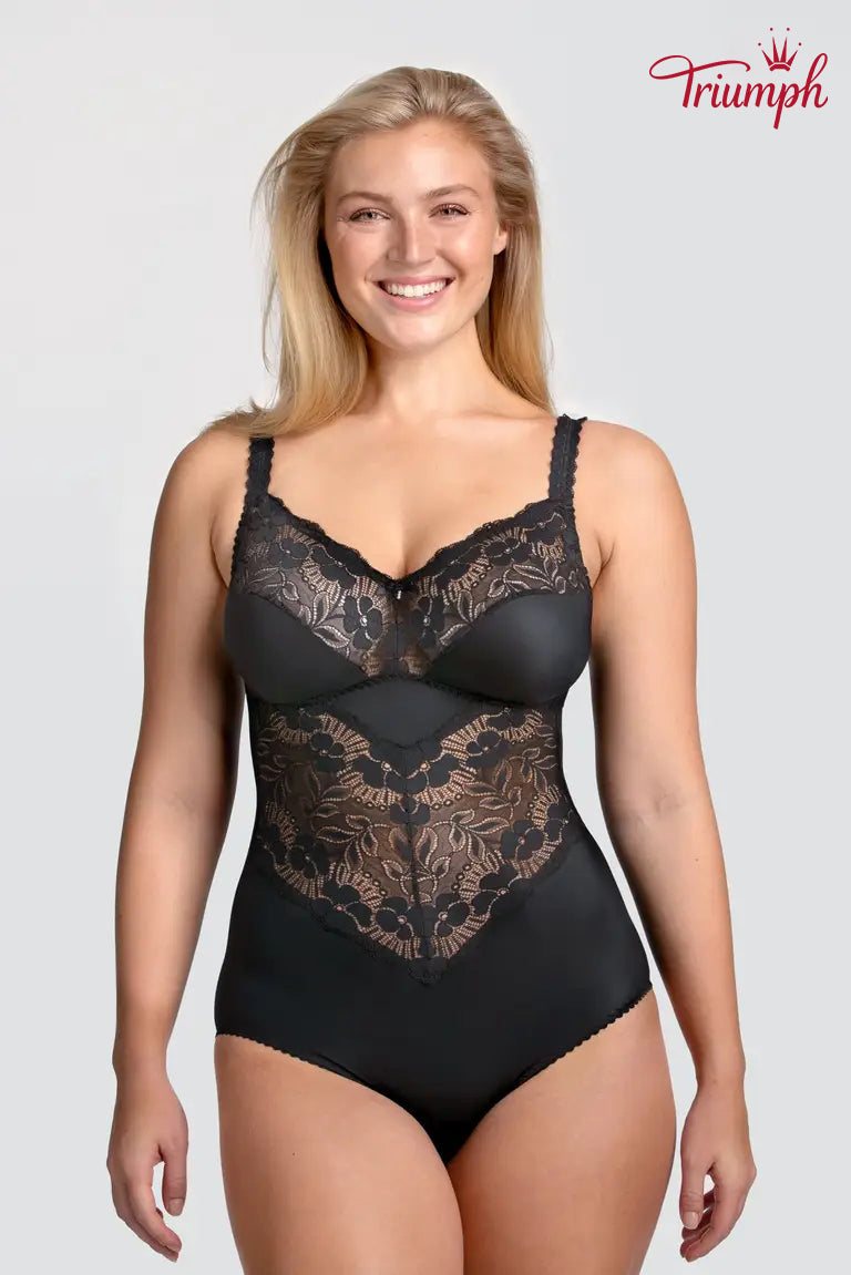 Triumph-(3-częściowy) Piękny koronkowy biustonosz modelujący