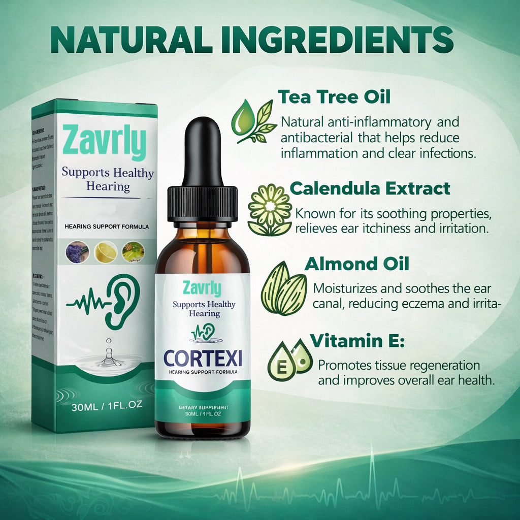 Krople do uszu Zavrly Tinnitus dla czystych uszu i najwyższego komfortu – odblokuj natychmiastową ulgę w szumach usznych i dyskomforcie w uszach🎶
