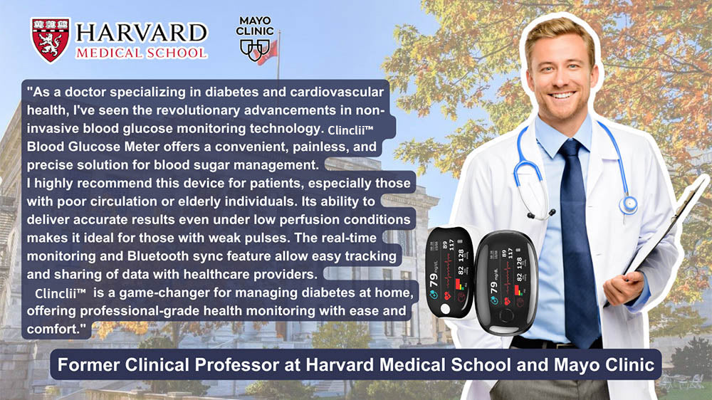 【🎁Oferta świąteczna🎄】Pulsoksymetr na palec GlucoSense z klipsem – wersja angielska (czterokolorowa dioda LED)