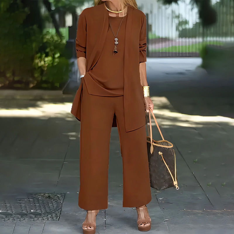 🧥Elegancki damski komplet 3-częściowy o luźnym kroju🍂
