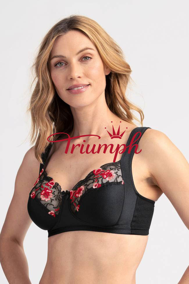 TRIUMPH - 3 SZT. (65A-120H) 💝 HAFTOWANE BIAŁE BIAŁE UBRANIA ✨