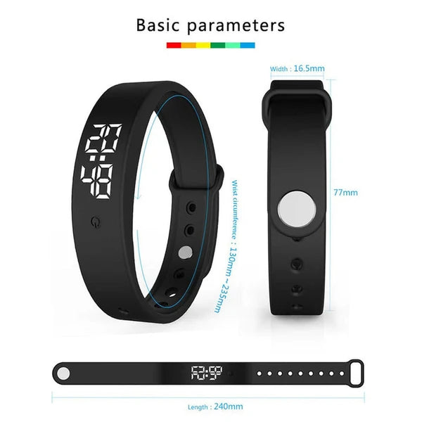 ⌚ TERAZ 50% TANIEJ! ❤️ Inteligentna bransoletka do zarządzania zdrowiem – tracker fitness, pulsometr i krokomierz 🏃