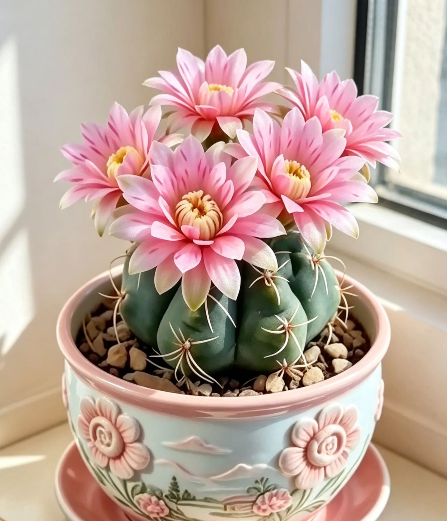🌵 Poznaj swojego nowego najlepszego przyjaciela – kaktusa Gymnocalycium baldianum! 💕