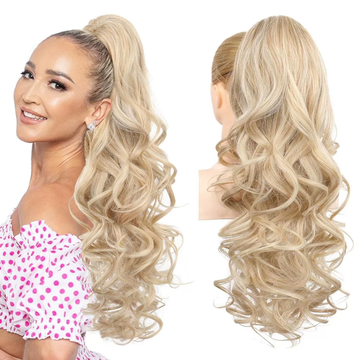 🔥 Promocja ograniczona czasowo – 50% zniżki 👩💕 Przedłużanie włosów w kucyk metodą clip-in 🙋‍♀️
