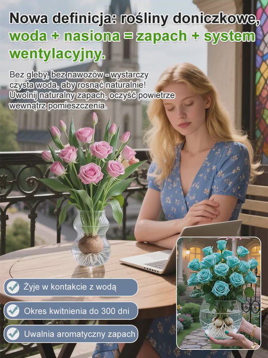 【Kwitnienie przez 300 dni】Odmiana róż do hydroponii o intensywnym zapachu