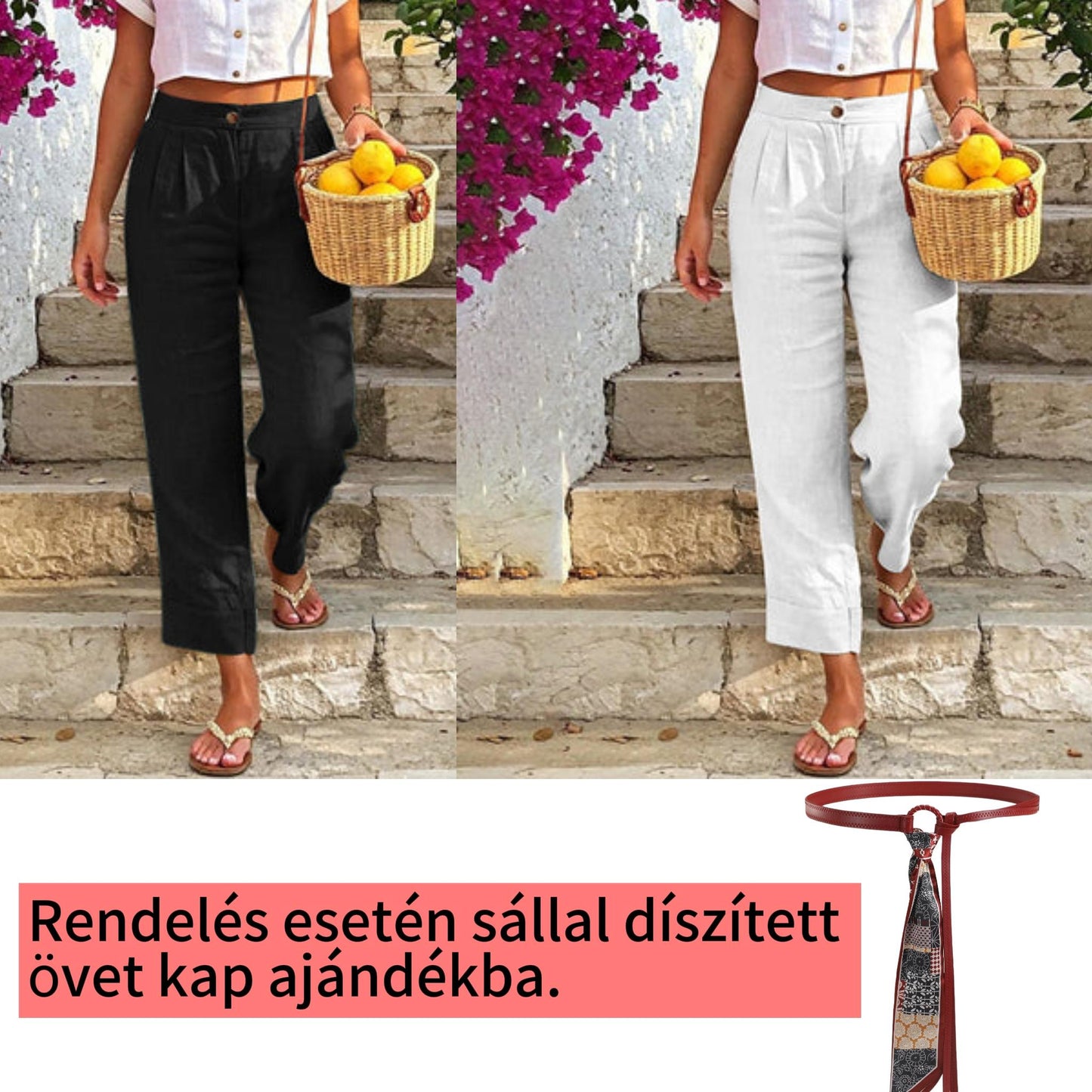 Absolutny must-have🔥👖 Lekkie spodnie z mieszanki lnu – o luźnym kroju i klasycznej prostej nogawce, idealne do pracy lub na weekend