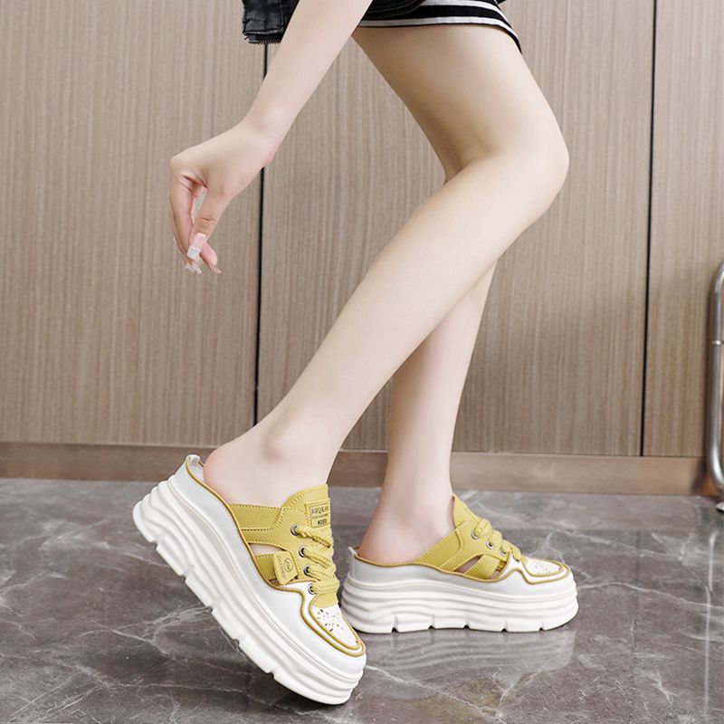 Lekkie, przewiewne buty z grubą podeszwą dla kobiet