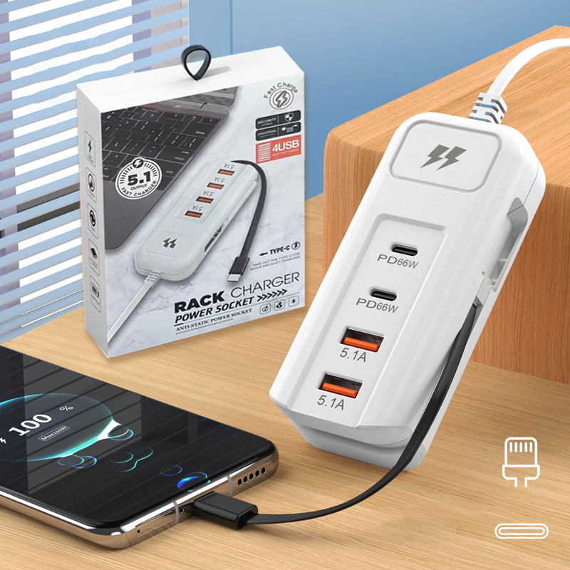 🎁 Bezpłatna głowica konwertera 🔌 Szybka stacja dokująca do ładowania, ładowanie wielu urządzeń jednocześnie