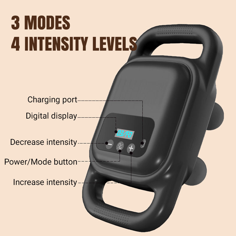 🏋️‍♂️ Urządzenie do masażu powięzi z 4 głowicami