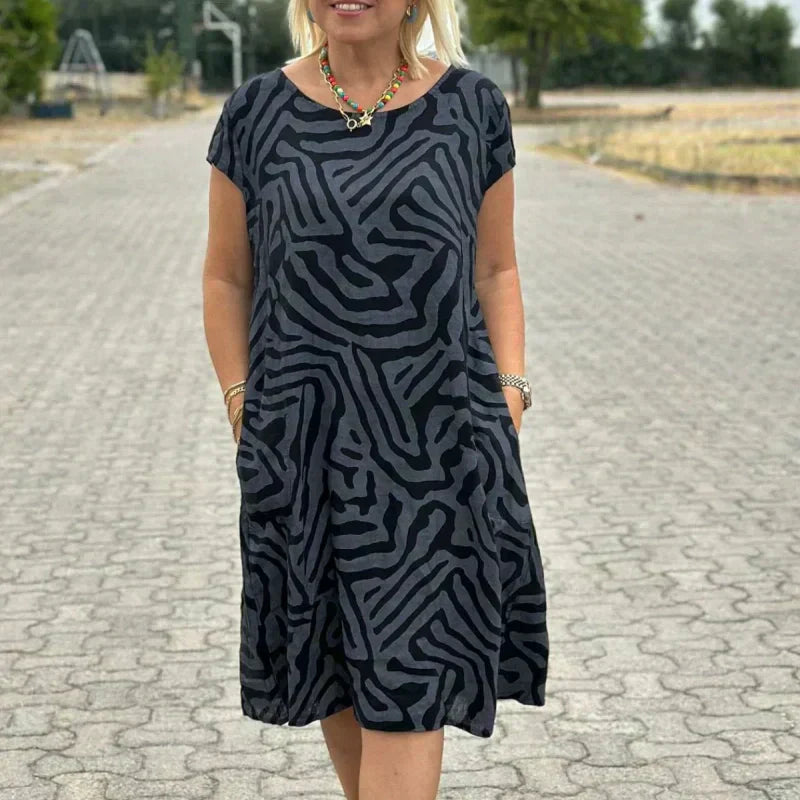 🎁2025 Bohemian Vintage drukowane sukienki casualowe👗