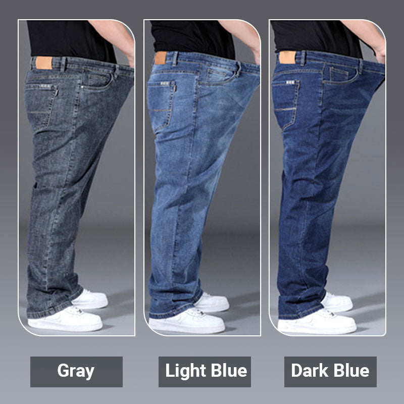 Stylowe, luźne jeansy z wysokim stanem i prostą nogawką