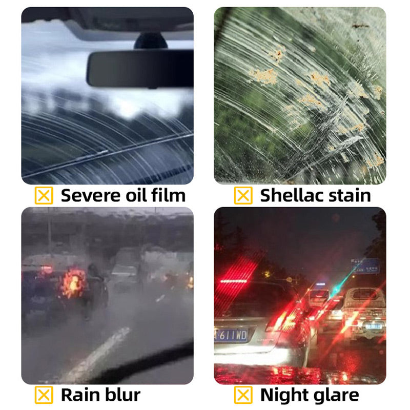 🚘Płyn polerujący i pielęgnacyjny do usuwania rys z szyb samochodowych💦