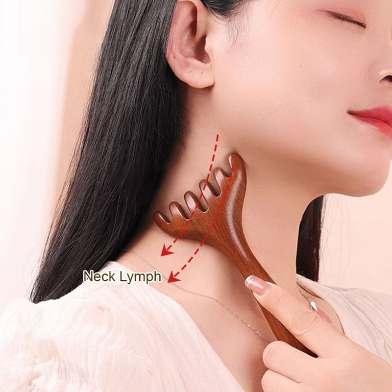 Grzebień do masażu Meridian z sześcioma pazurami