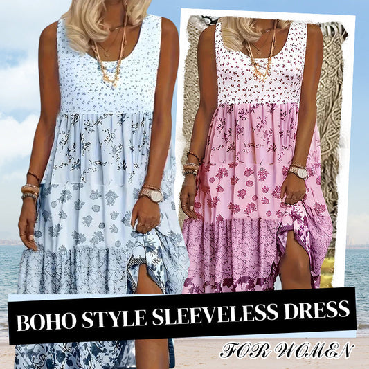 ✨👗 Sukienka bez rękawów w stylu boho dla kobiet