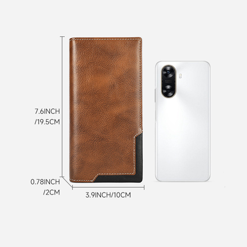 Długi portfel męski w stylu vintage