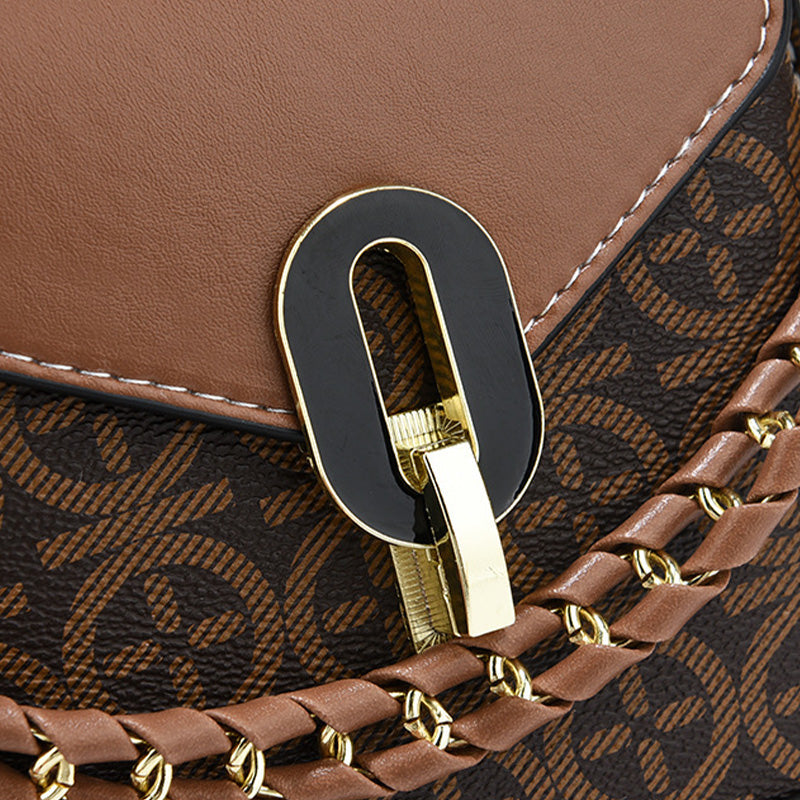 Damska modna skórzana torba crossbody