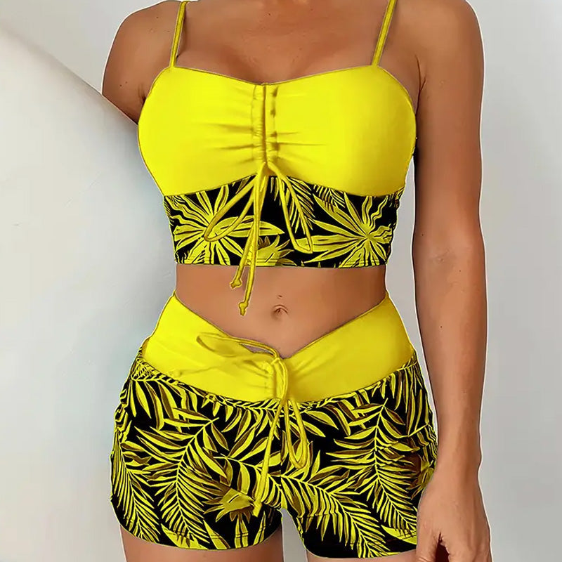 👙 Dwuczęściowy kostium kąpielowy z nadrukiem dla kobiet