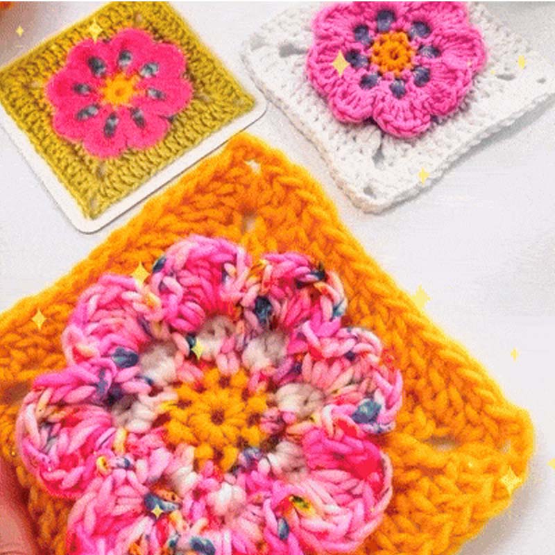 🧶✨Gra karciana Granny Square do szydełkowania – 50 wzorów do łączenia i komponowania