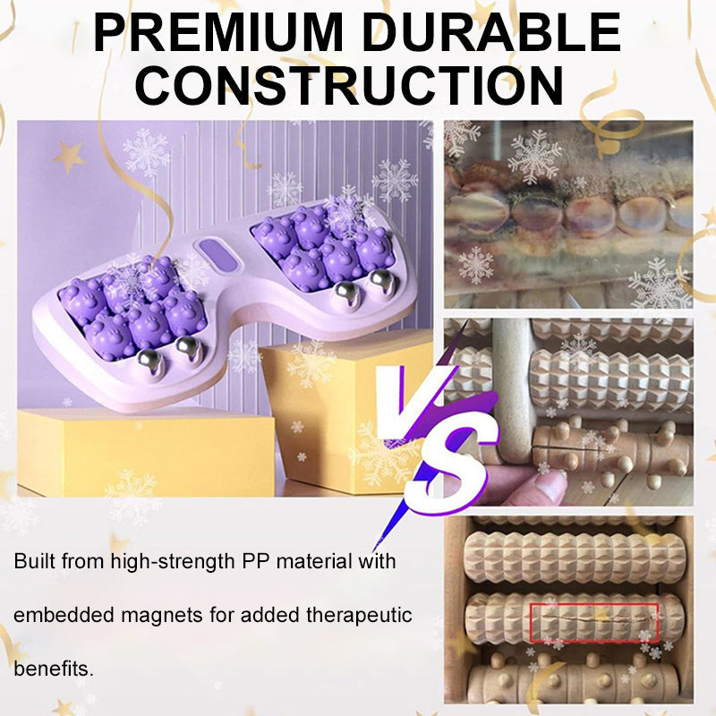 💜🦶 Przenośny, podwójny masażer do stóp – relaks w każdym miejscu i o każdej porze