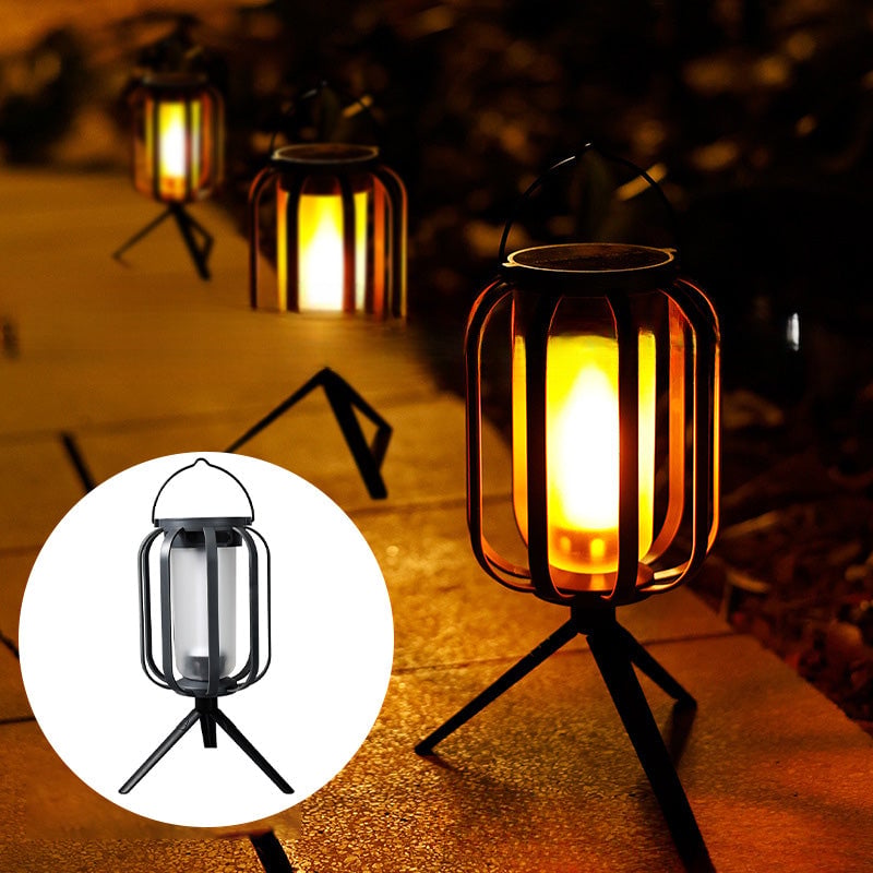 Zewnętrzna lampa solarna kempingowa o klasie ochrony IPX65