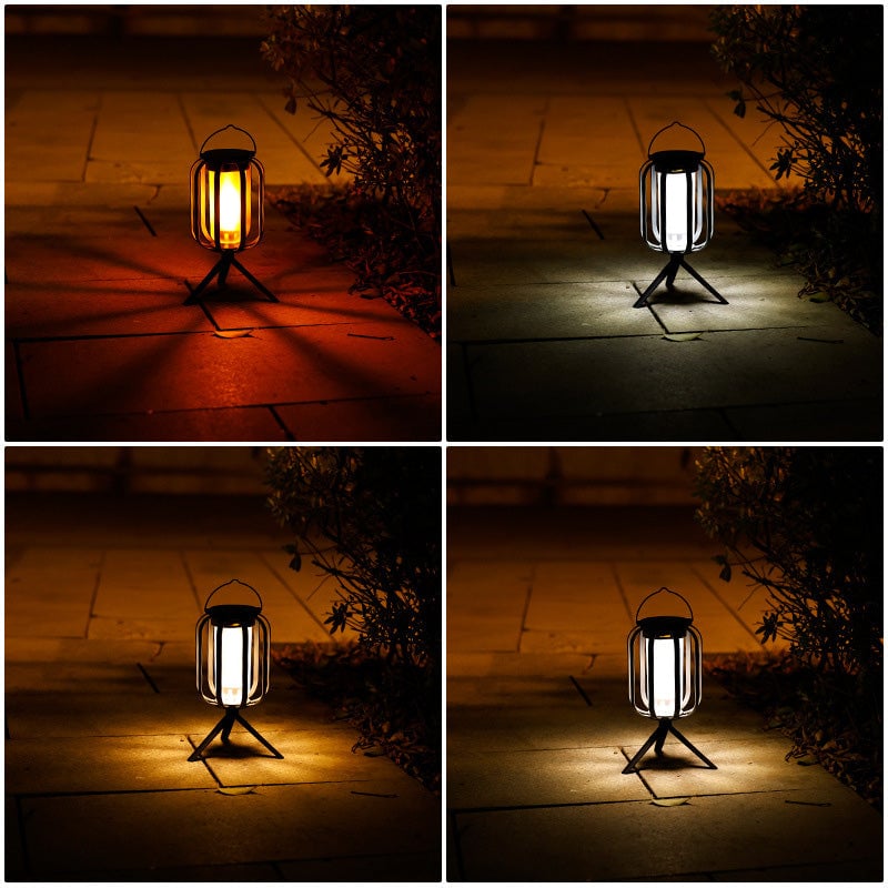 Zewnętrzna lampa solarna kempingowa o klasie ochrony IPX65