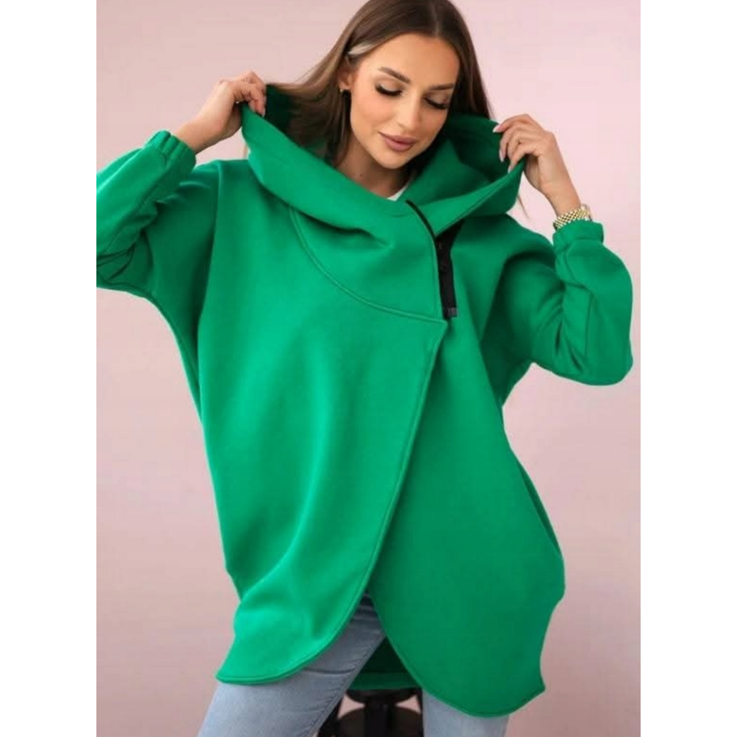😍 (S-4XL) 🌼 Damska gruba bluza z kapturem typu oversize