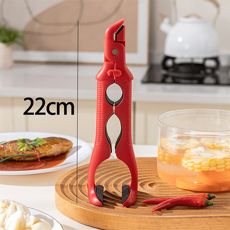 🍽️ Uniwersalny silikonowy uchwyt 3 w 1 – bezpieczne trzymanie misek i talerzy bez poparzeń!