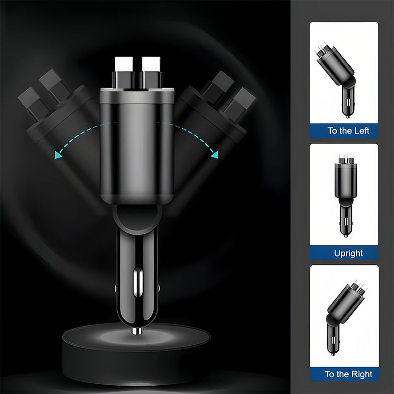 ⚡Szybka ładowarka samochodowa z oświetleniem ambientowym Starry Sky