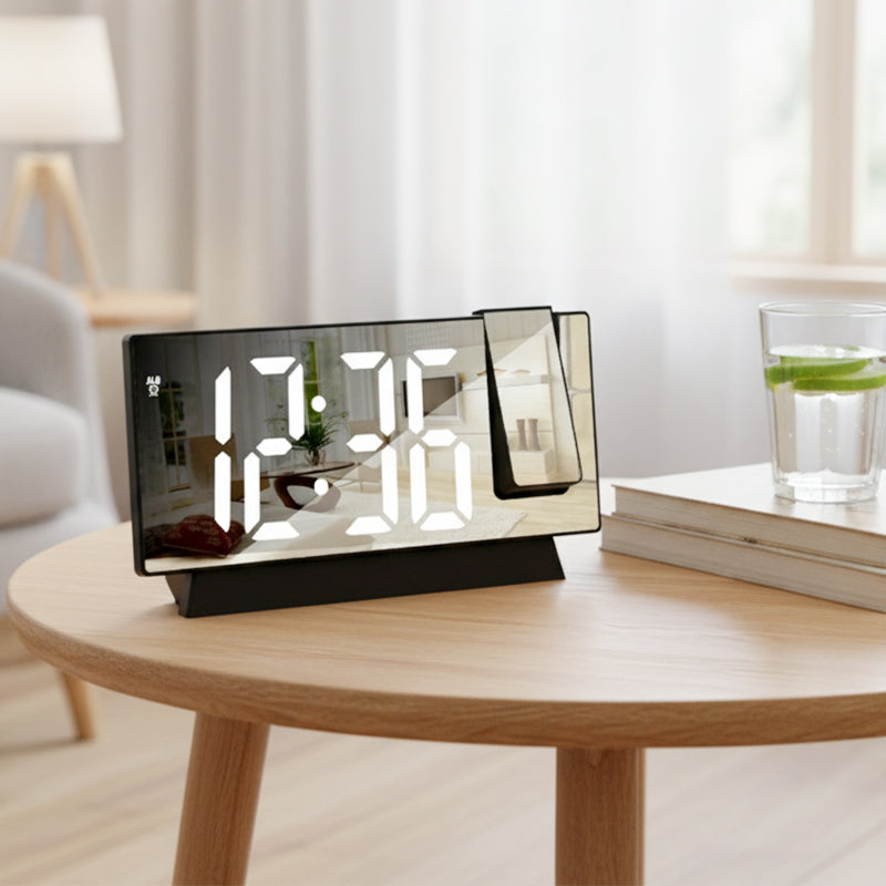 🔥Budzik z lustrzanym wyświetlaczem LED