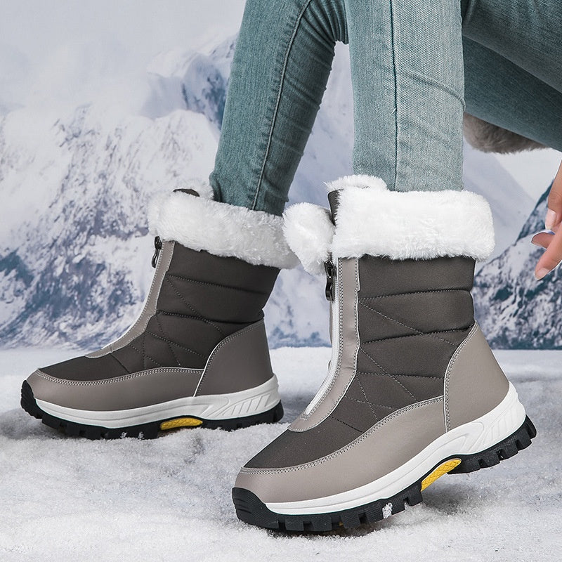 【EU36-42】❄️Zimowe damskie buty z PU z bawełnianą wyściółką i polarową podszewką