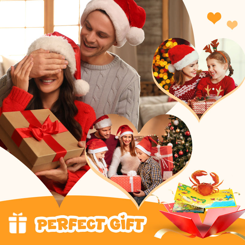 ✨【Książka dla dzieci z trójwymiarowymi zwierzętami – interaktywna pomoc w nauce dla najmłodszych】✨