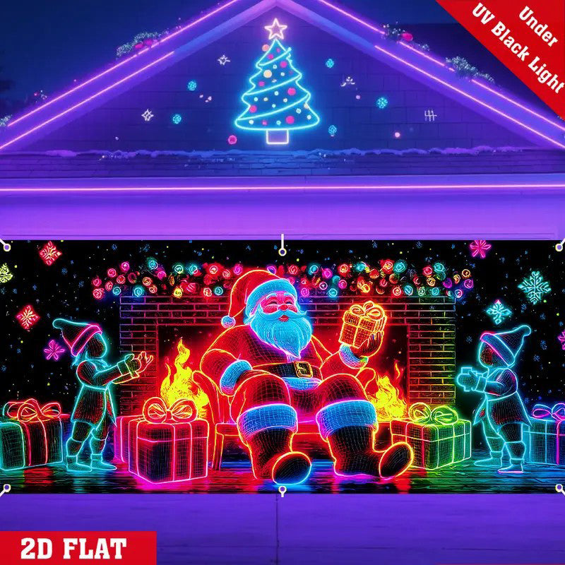 🎄Świąteczna wyprzedaż - 40% ZNIŻKI! Świąteczny baner na drzwi garażowe