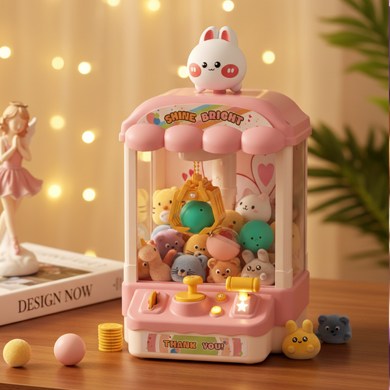 🎮 Urocza maszyna dla dzieci w kształcie zwierzątek z lalkami i kapsułkami | Zabawa dla całej rodziny! 🐻✨