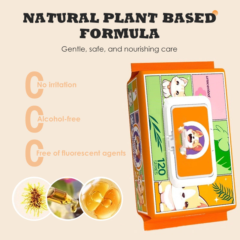 🐱Chusteczki do pielęgnacji zwierząt domowych, rękawiczki, nie wymagają płukania🐶