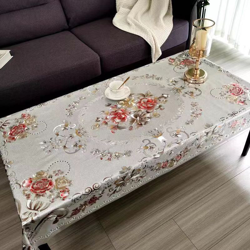 🤩 Nowy ulubiony element wystroju salonu ✨Wielofunkcyjny wodoodporny, olejoodporny obrus kwiatowy