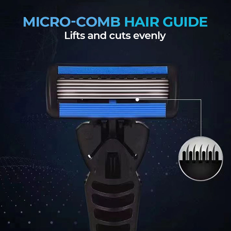 🪒✨6-ostrzowa maszynka do golenia z łatwo zdejmowanymi głowicami