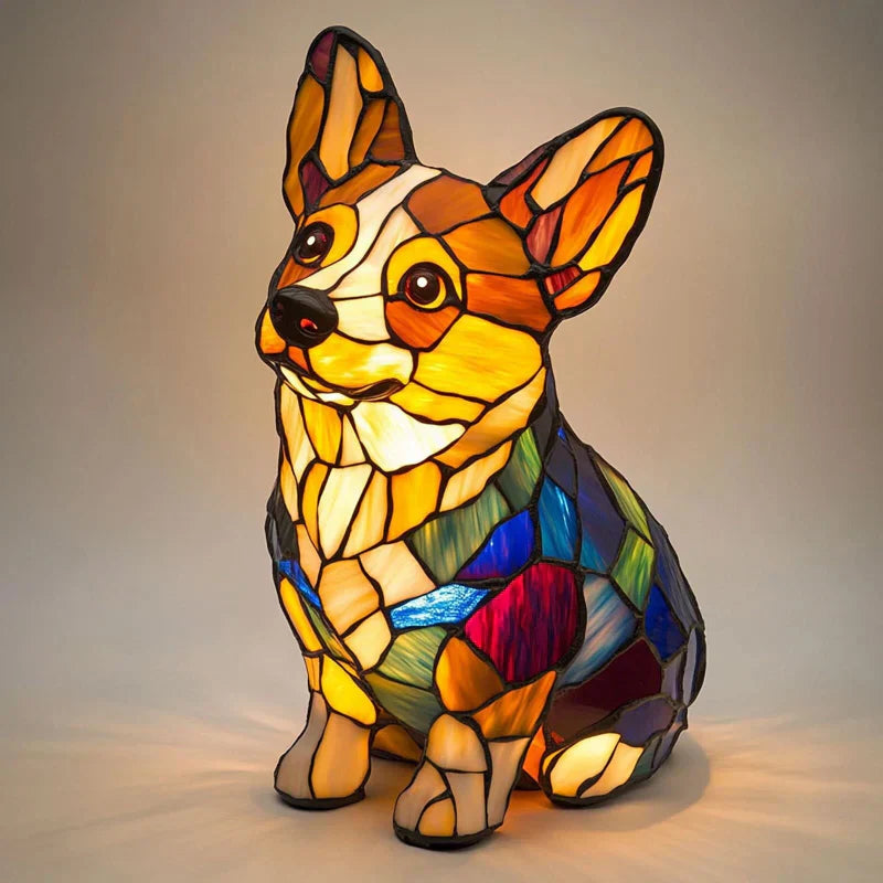 Lampka LED w kształcie zwierzęcej figurki w kontrastowych kolorach